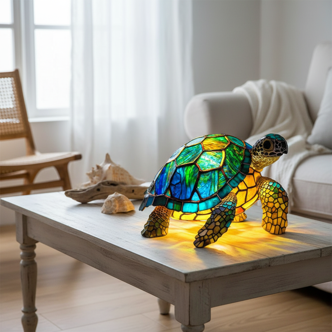 Molokai-Schildkröte, die im Dunkeln leuchtet