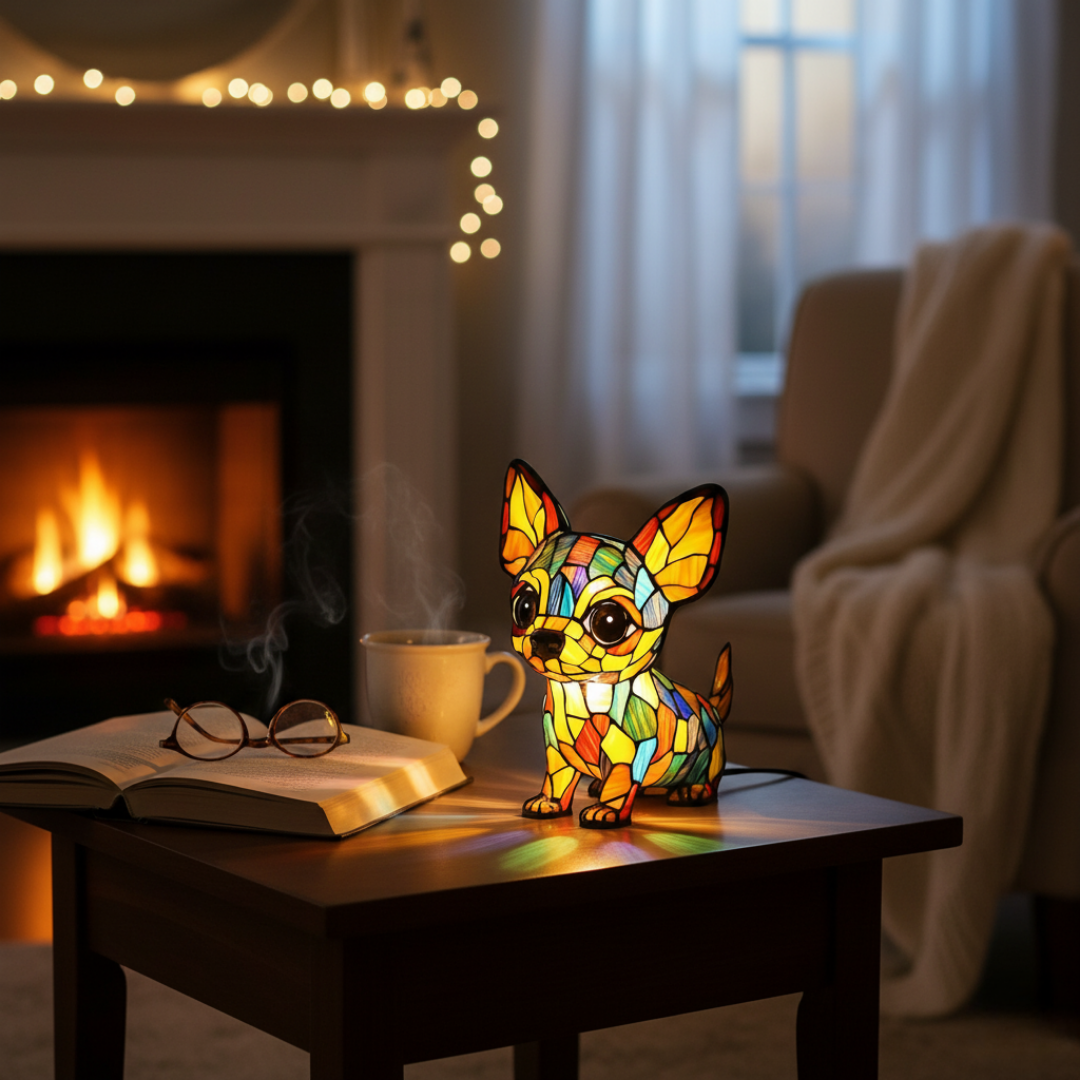 Charmante Chihuahua-Lampe