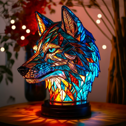 Bezaubernde Wolf-Lampe