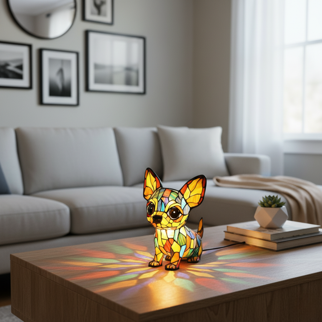 Charmante Chihuahua-Lampe