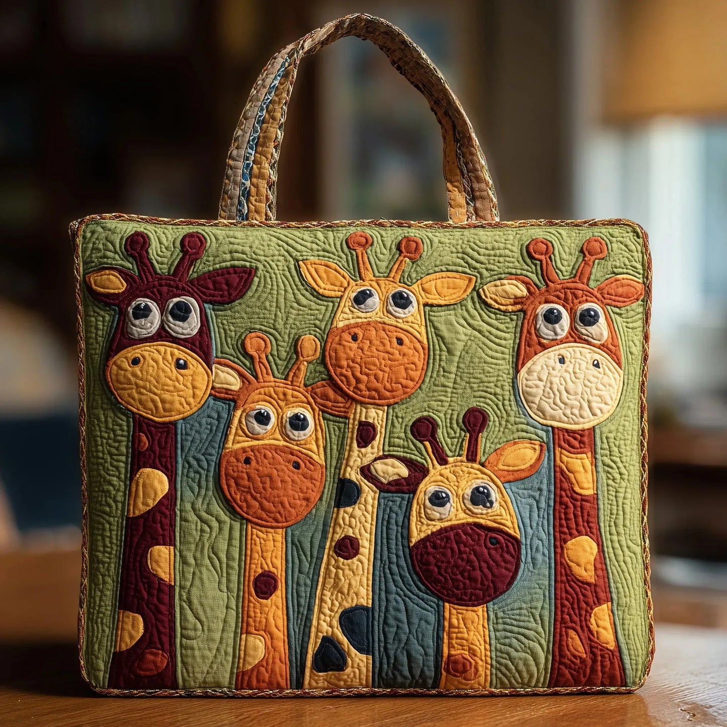 Gesteppte Tasche - Giraffe