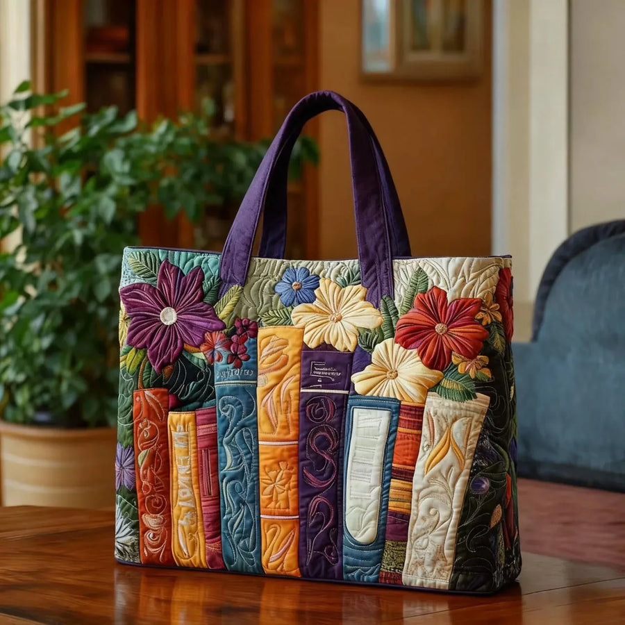 Gesteppte Tasche - Buchliebhaber