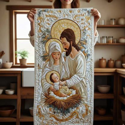 Gesteppter Tischläufer - Licht von Bethlehem