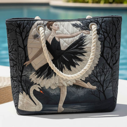 Gesteppte Strandtasche „Elegante Ballerina“