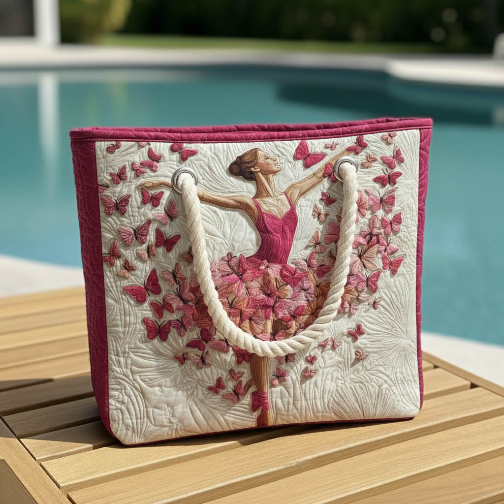 Gesteppte Strandtasche „Ballerina“