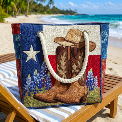 Gesteppte Strandtasche „Texas Stolz“