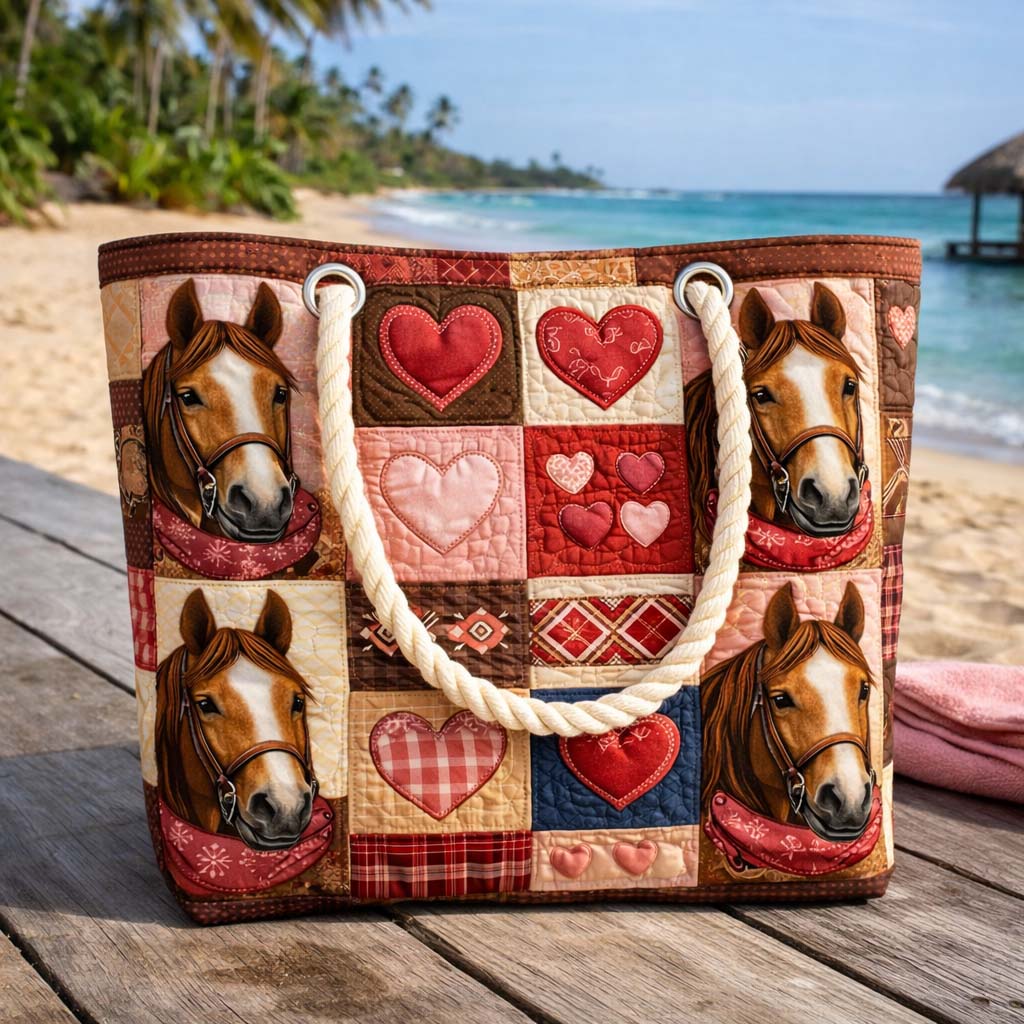 Gesteppte Strandtasche „Prärie-Läufer“