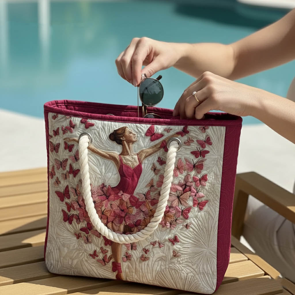 Gesteppte Strandtasche „Ballerina“