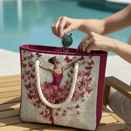 Gesteppte Strandtasche „Ballerina“