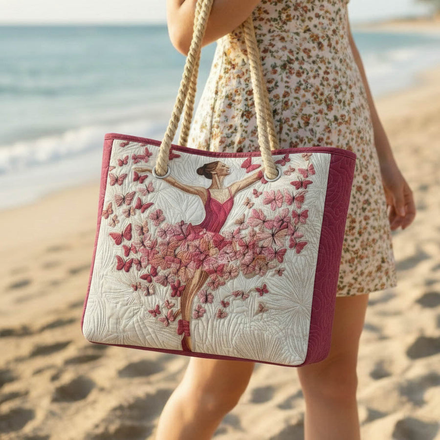 Gesteppte Strandtasche „Ballerina“