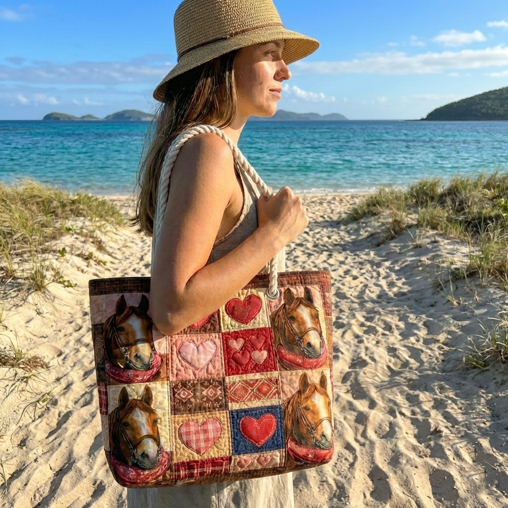 Gesteppte Strandtasche „Prärie-Läufer“