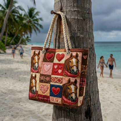 Gesteppte Strandtasche „Prärie-Läufer“