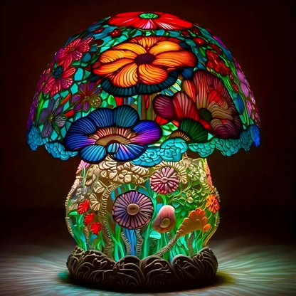 Pilzlampe in Glasoptik