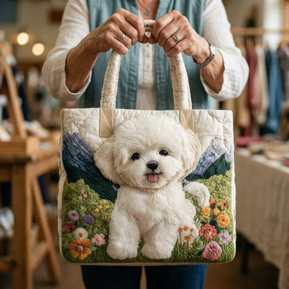 Handgefertigte gesteppte Tasche - Verzauberter Hund