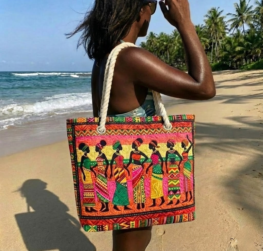 Gesteppte Strandtasche „Strahlende Königins“